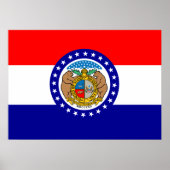 vlag van Missouri Poster (Voorkant)
