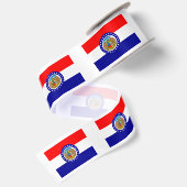 vlag van Missouri Satijnen Lint (Achterkant)