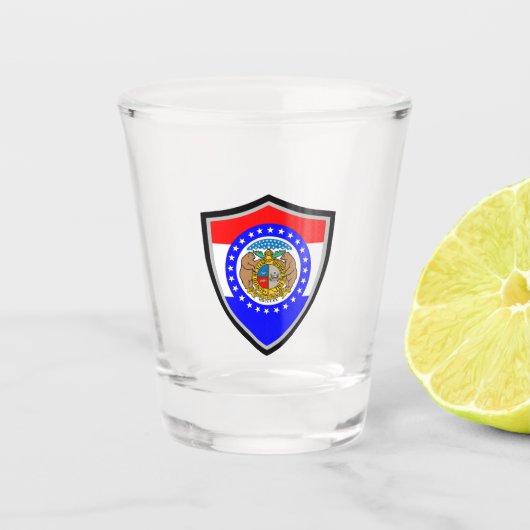 vlag van Missouri Shot Glas (Voorkant)