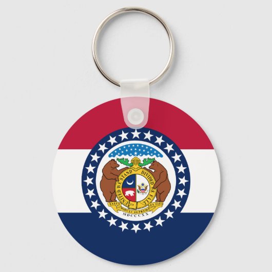 Vlag van Missouri Sleutelhanger (Voorkant)