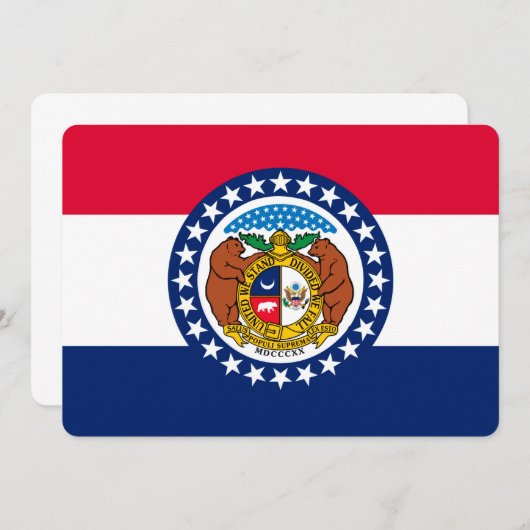 Vlag van Missouri State-ontwerp (Voorkant / Achterkant)