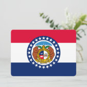 Vlag van Missouri State-ontwerp (Staand voorkant)