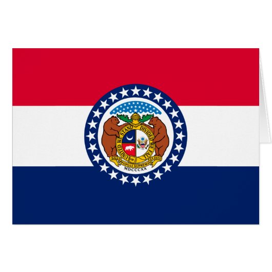 Vlag van Missouri State-ontwerp (Voorkant Horizontaal)