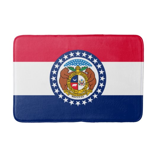 Vlag van Missouri State-ontwerp Badmat (Voorkant)