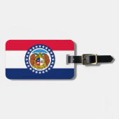 Vlag van Missouri State-ontwerp Bagagelabel (Voorkant horizontaal)