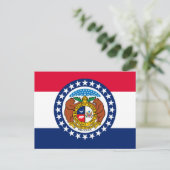 Vlag van Missouri State-ontwerp Briefkaart (Staand voorkant)