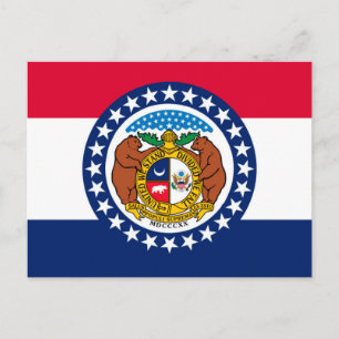 Vlag van Missouri State-ontwerp Briefkaart