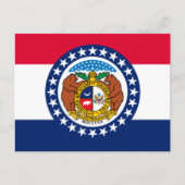Vlag van Missouri State-ontwerp Briefkaart (Voorkant)