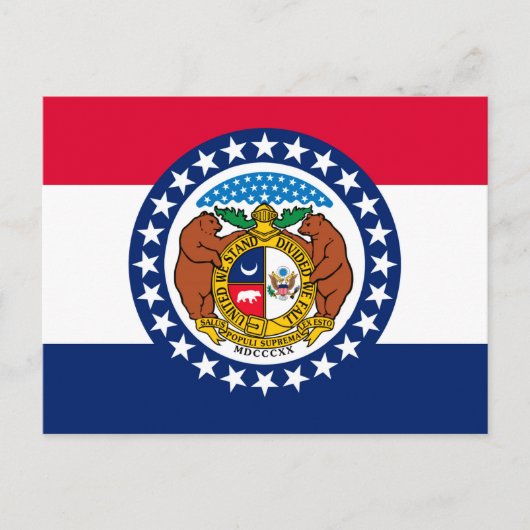 Vlag van Missouri State-ontwerp Briefkaart (Voorkant)
