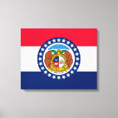 Vlag van Missouri State-ontwerp Canvas Afdruk (Voorkant)