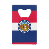 Vlag van Missouri State-ontwerp Creditkaart Flessenopener (Voorkant)