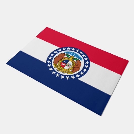 Vlag van Missouri State-ontwerp Deurmat (Schuin)