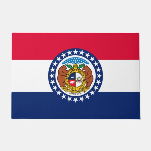 Vlag van Missouri State-ontwerp Deurmat (Voorkant)