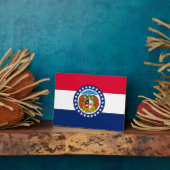 Vlag van Missouri State-ontwerp Fotoplaat (Zijkant)