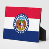 Vlag van Missouri State-ontwerp Fotoplaat (Zijkant)