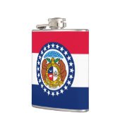 Vlag van Missouri State-ontwerp Heupfles (Links)