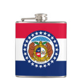 Vlag van Missouri State-ontwerp Heupfles (Voorkant)