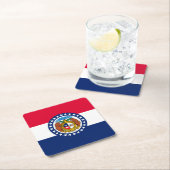 Vlag van Missouri State-ontwerp Kartonnen Onderzetters (Insitu)