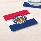 Vlag van Missouri State-ontwerp Kartonnen Onderzetters (Schuin)