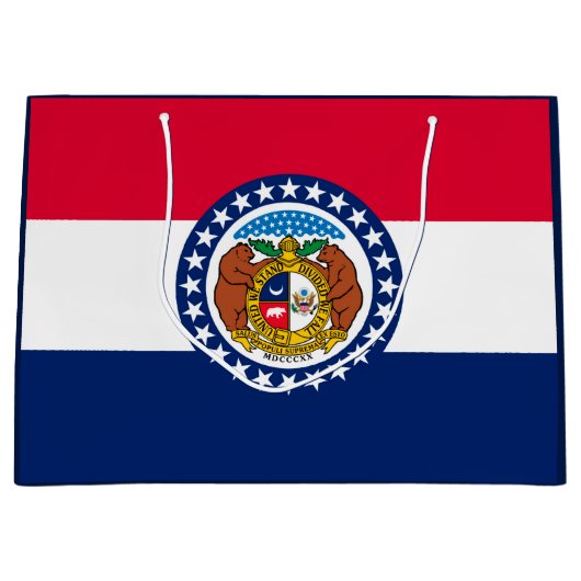 Vlag van Missouri State-ontwerp Large Cadeautasje (Voorkant)