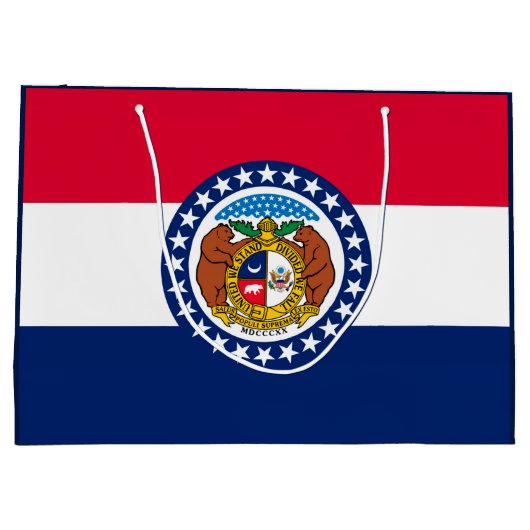 Vlag van Missouri State-ontwerp Large Cadeautasje (Achterkant)