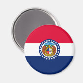 Vlag van Missouri State-ontwerp Magneet (Voorkant / Achterkant)