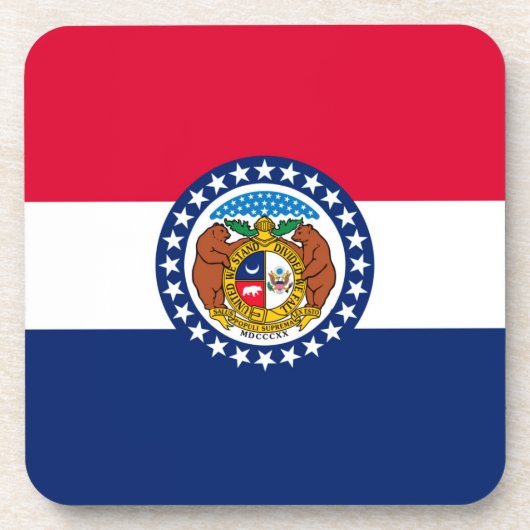 Vlag van Missouri State-ontwerp Onderzetter (Voorkant)
