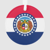 Vlag van Missouri State-ontwerp Ornament (achterkant)