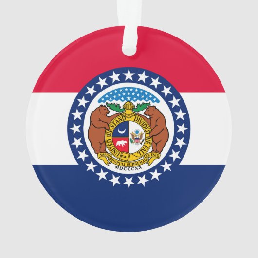 Vlag van Missouri State-ontwerp Ornament (achterkant)