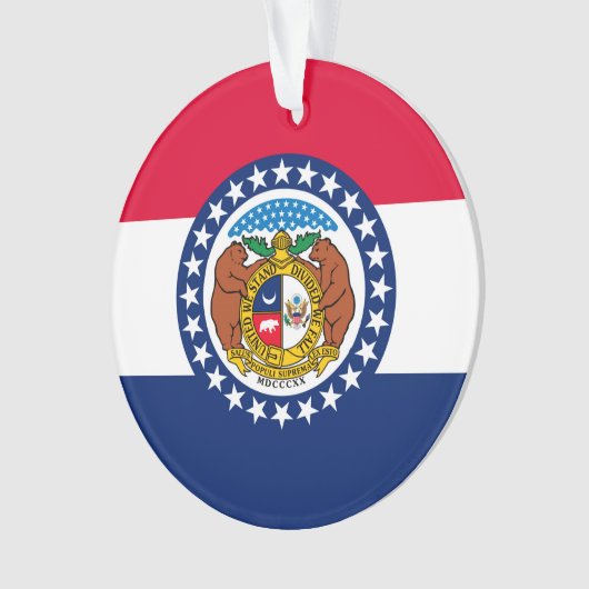 Vlag van Missouri State-ontwerp Ornament (voorkant)