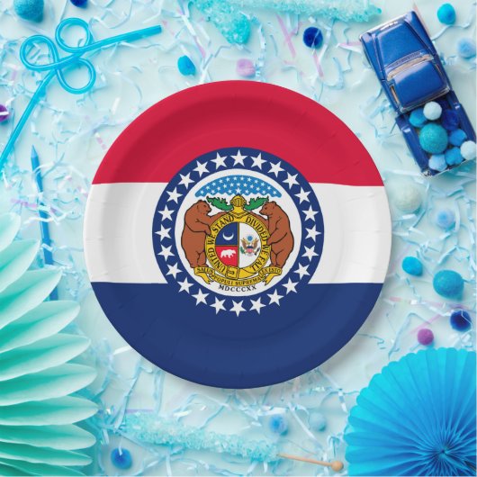 Vlag van Missouri State-ontwerp Papieren Bordje (Feest)
