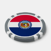 Vlag van Missouri State-ontwerp Pokerchips (Enkel)