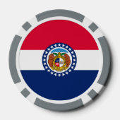 Vlag van Missouri State-ontwerp Pokerchips (Achterkant)