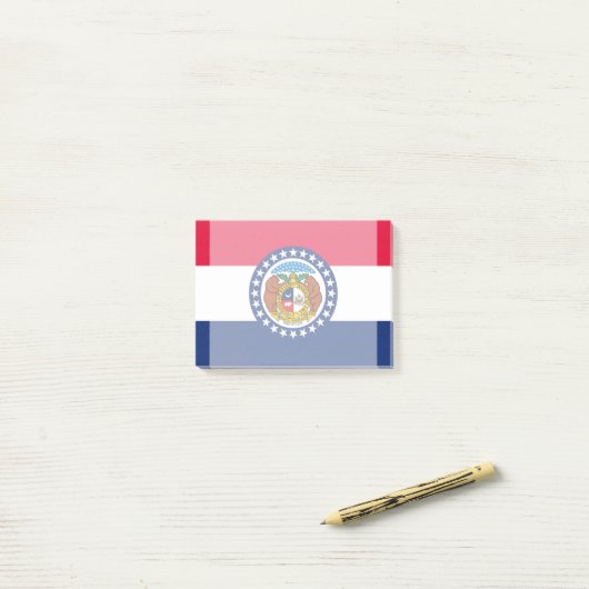 Vlag van Missouri State-ontwerp Post-it® Notes (Op bureau)