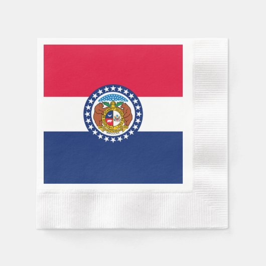 Vlag van Missouri State-ontwerp Servetten (Voorkant)