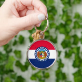 Vlag van Missouri State-ontwerp Sleutelhanger (Hand)