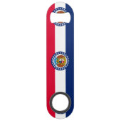 Vlag van Missouri State-ontwerp Speed Flessenopener (Achterkant)