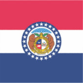 Vlag van Missouri State-ontwerp Sticker (Voorkant)