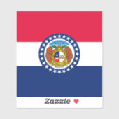 Vlag van Missouri State-ontwerp Sticker (Vel)