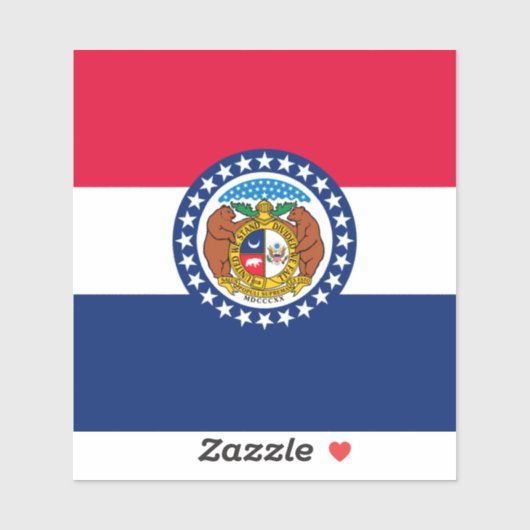Vlag van Missouri State-ontwerp Sticker (Vel)
