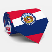Vlag van Missouri State-ontwerp Stropdas (Opgerold)