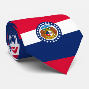 Vlag van Missouri State-ontwerp Stropdas