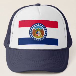 Vlag van Missouri State-ontwerp Trucker Pet