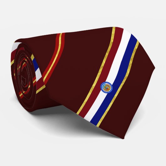 vlag van Missouri strees Stropdas (Opgerold)
