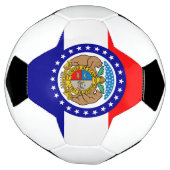 vlag van Missouri Voetbal (Gedraaid)