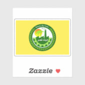 Vlag van Mit Ghamr, Egypte Sticker (Vel)