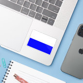 Vlag van Mladá Boleslav, Tsjechië Sticker (Laptop met iPhone)