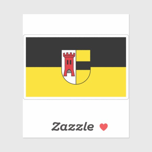 Vlag van Moers, Duitsland Sticker (Vel)