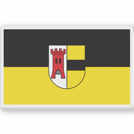 Vlag van Moers, Duitsland Sticker (Voorkant)