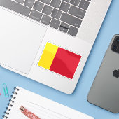 Vlag van Mohéli, Afrika Sticker (Laptop met iPhone)